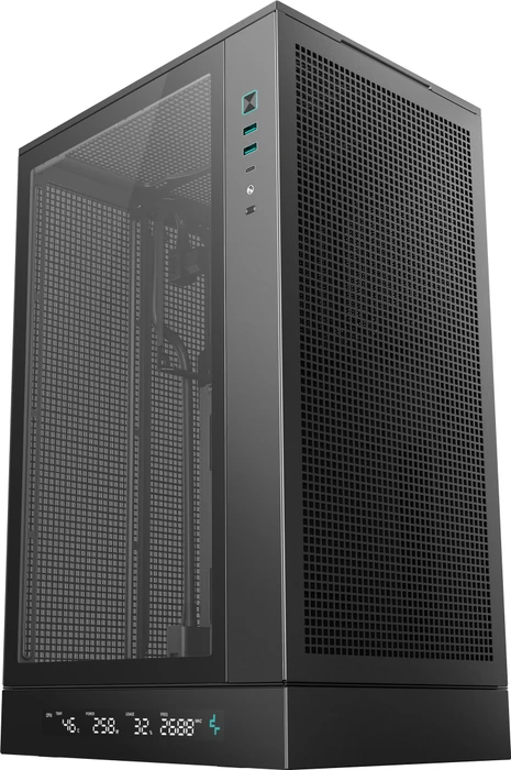 DeepCool CH270 DIGITAL, schwarz, Glasfenster
