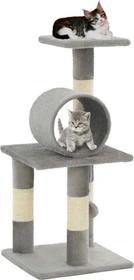 vidaXL Katzen-Kratzbaum Sisal, 65cm, beige/grau
