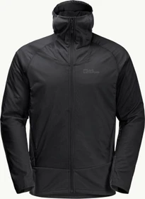 Jack Wolfskin Alpspitze Ins Hybrid Hoody Funktionsjacke schwarz (Herren)
