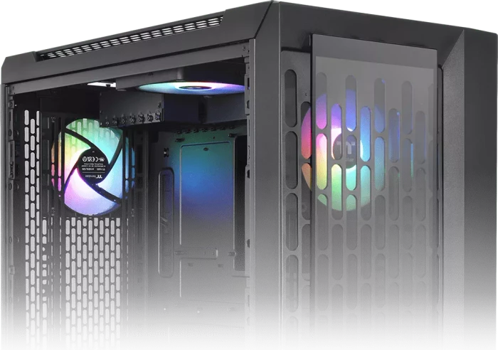 Thermaltake CTE C700 TG ARGB, schwarz, Glasfenster