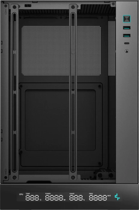 DeepCool CH170 DIGITAL, schwarz, Mini-ITX