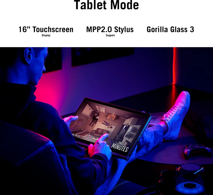 ASUS ROG Flow X16 GV601RW-M5093W, Ryzen 7 6800HS, 32GB RAM, 2TB SSD, GeForce RTX 3070 Ti, DE