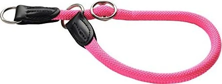 Hunter Freestyle Dressurhalsung, Hundehalsband, Zugstopper, robust, wetterfest, 50 M-L, Neonpink