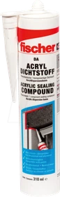 fischer DA Acryldichtstoff grau, 310ml