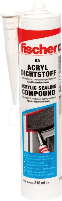 fischer DA Acryldichtstoff grau, 310ml