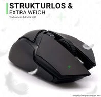 SensoryBoost Stealth Grip Tape für Logitech G502 X, Mouse Grip Tape, schwarz