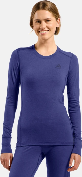 Odlo Natural Merino 200 Baselayer Funktionsshirt langarm skipper blue (Damen)