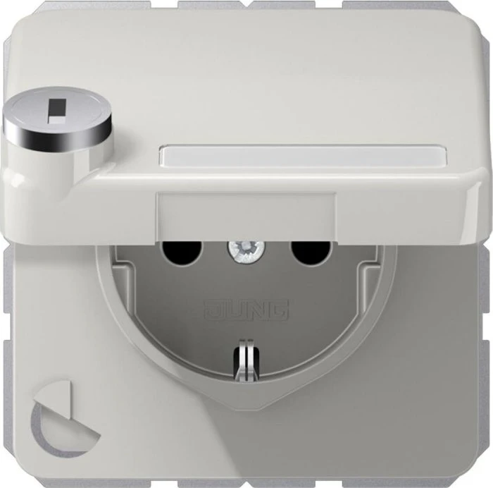 Jung Serie CD SCHUKO Steckdose 16A 250V, lichtgrau