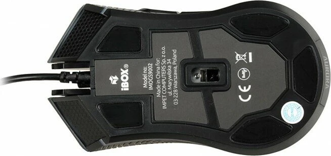 iBox Aurora A-3 Gaming Mouse schwarz, USB