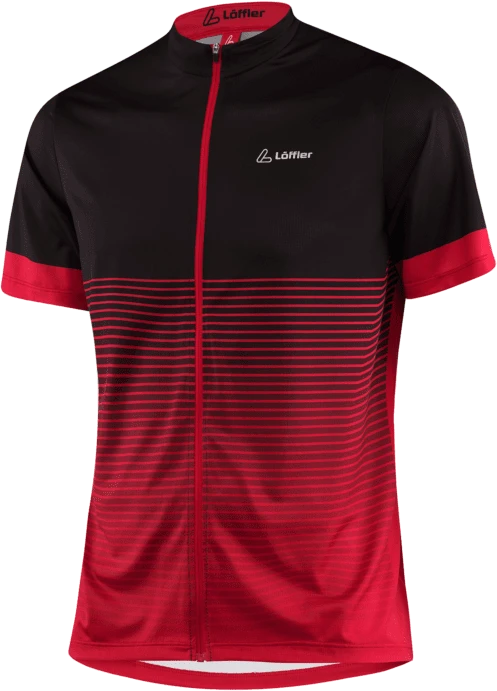 Löffler Stream 3.0 Full-Zip Trikot kurzarm rot (Herren)