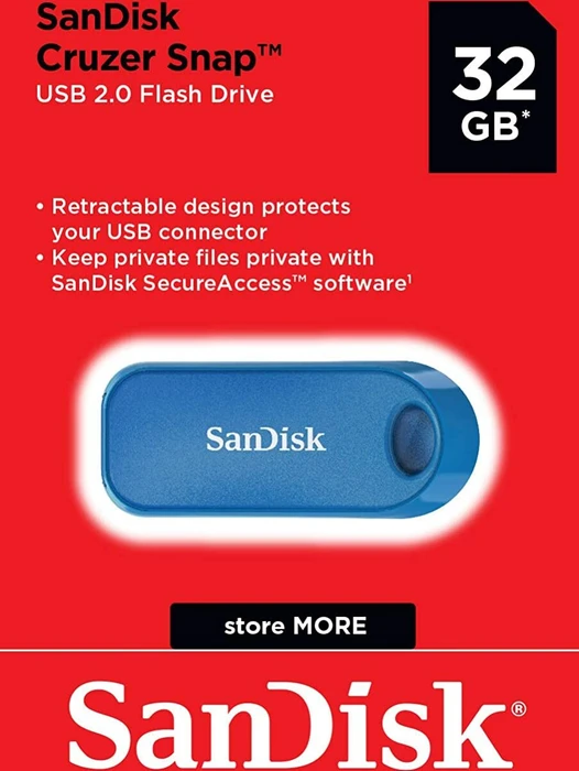 SanDisk Cruzer Snap 32GB blau, USB-A, USB 2.0