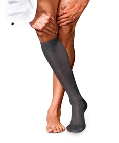 Falke No. 10 Pure Fil d'Écosse Socken anthracite mel. (Herren)