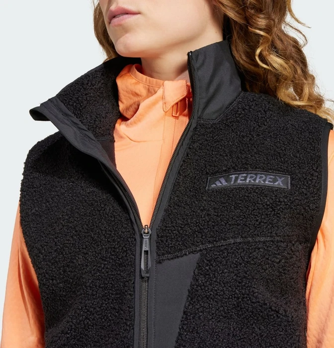 adidas Terrex Xploric High Pile Fleece Weste schwarz (Damen)