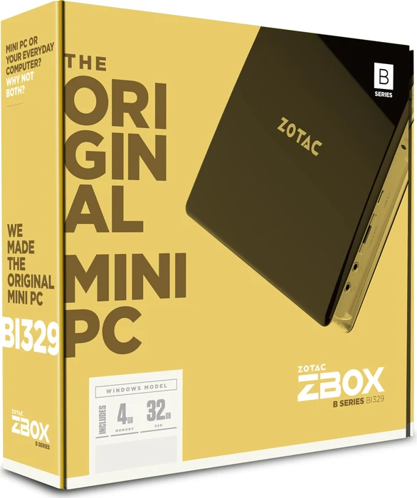 Zotac ZBOX BI329, Celeron N4100, 4GB RAM, 64GB SSD