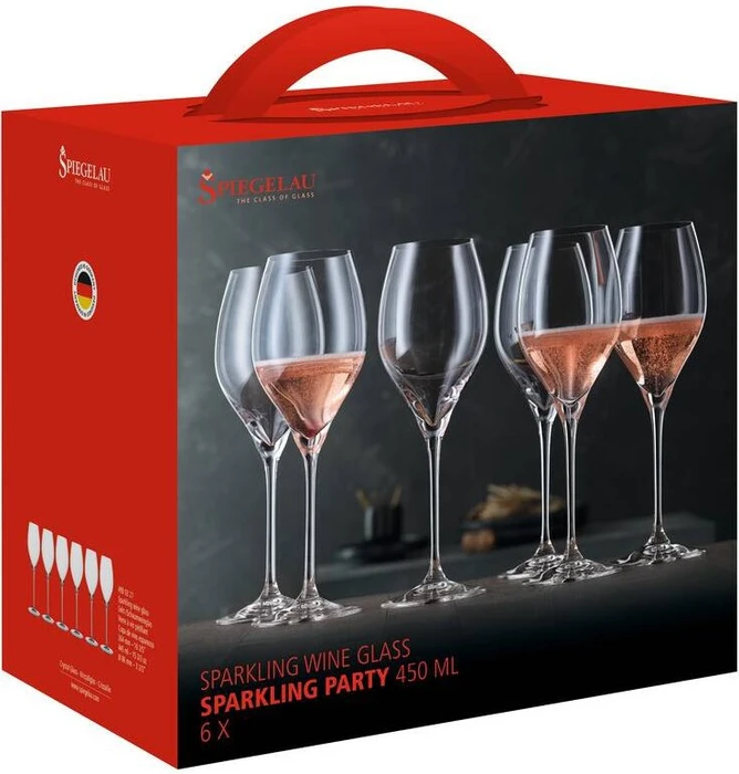 Spiegelau Special Glasses Champagnerglas Sparkling Party, 6 Stück