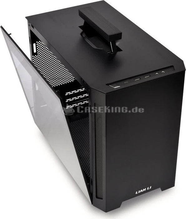 Lian Li TU150, schwarz, Glasfenster, Mini-ITX