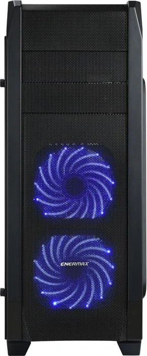 Enermax GraceMesh schwarz, Glasfenster, Lüfter LED blau