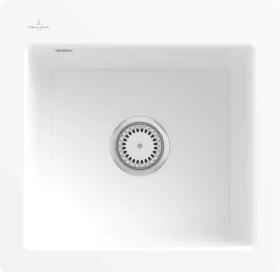 Villeroy & Boch Subway 50 S flat flächenbündig Becken mittig snow white