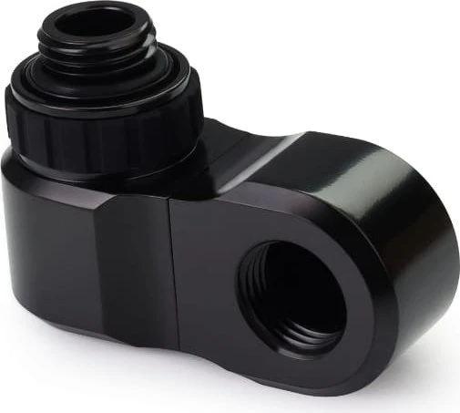 Alphacool Apex Grip Versatzstück 27mm G1/4" AG auf G1/4" IG drehbar, schwarz