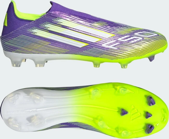 adidas F50 League Laceless FG/MG purple rush/cloud white/lucid lemon