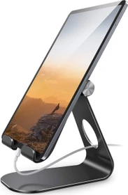 Lamicall Tablet Stand S, Aluminium Tablet- und Smartphone-Ständer, Tablet-Stand 4-13", schwarz, verstellbar