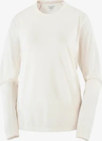 Salomon Shakeout Core Laufshirt langarm whisper white (Damen)