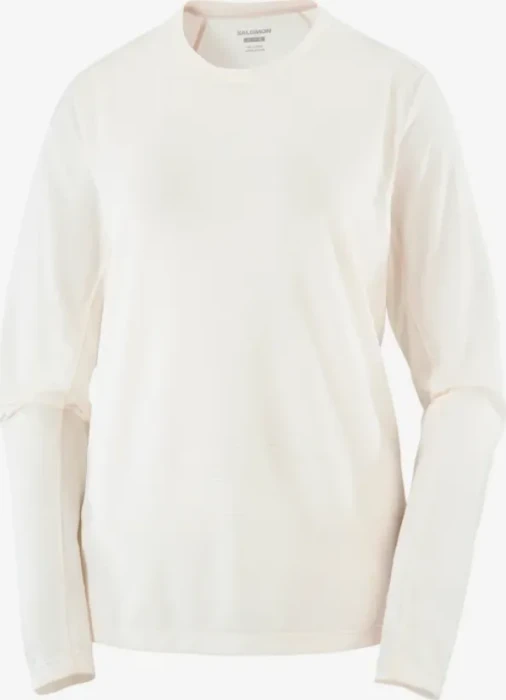 Salomon Shakeout Core Laufshirt langarm whisper white (Damen)