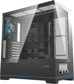 DarkFlash DY451 Pro Black, Glasfenster