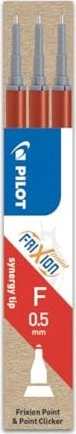 Pilot FriXion Point BLS-FRP5-R-S3 Rollerballmine RB 0.5mm rot, 3er-Pack