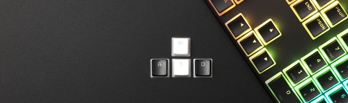 HP HyperX Pudding Keycaps, Kunststoff (PBT) Double-Shot, schwarz, 104 Tasten, ANSI-US