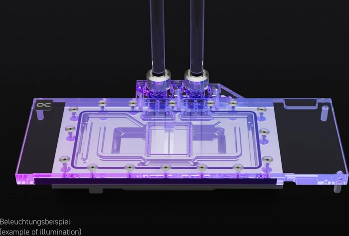 Alphacool Eisblock Aurora Acryl AMD Radeon RX 7900XT Reference mit Backplate