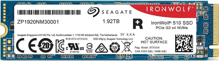 Seagate IronWolf 510 - 1DWPD NAS SSD +Rescue 1.92TB, M.2 2280 / M-Key / PCIe 3.0 x4