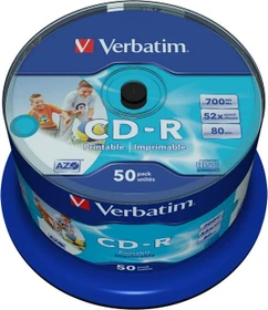 Verbatim Azo CD-R 80min/700MB, 52x, 50er Spindel, printable