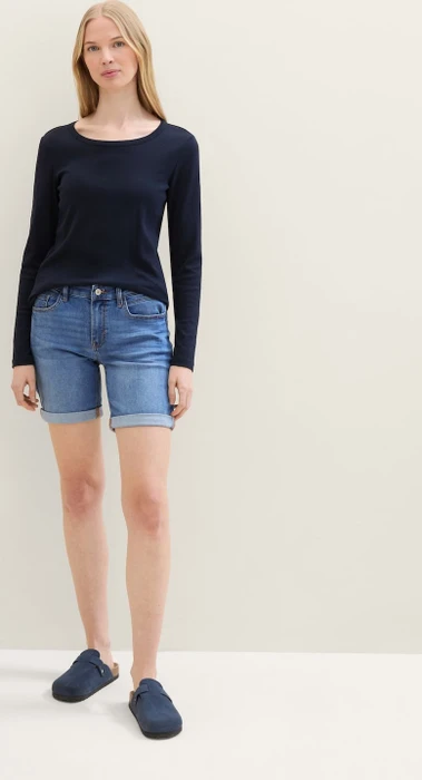 Tom Tailor Alexa Jeans Bermuda Jeans light stone wash denim (Damen)