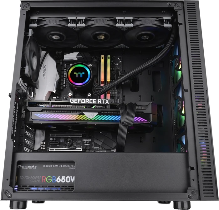 Thermaltake Telesto, schwarz, Core i5-12600, 16GB RAM, 1TB SSD, GeForce RTX 3080