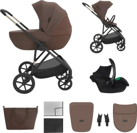 Kinderkraft Prime 3 3in1 Kombi-Kinderwagen braun