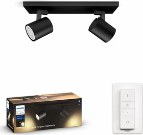 Philips Hue White Ambiance Runner Spot 2-flammig schwarz