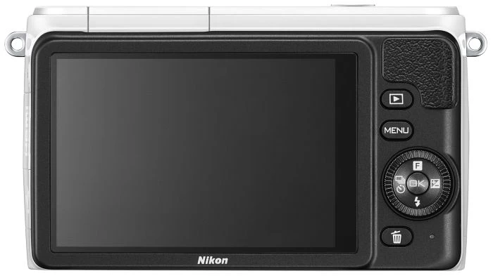 Nikon 1 S1 weiß mit Objektiv 1 NIKKOR 11-27.5mm 3.5-5.6 und 1 NIKKOR 30-110mm 3.8-5.6 VR