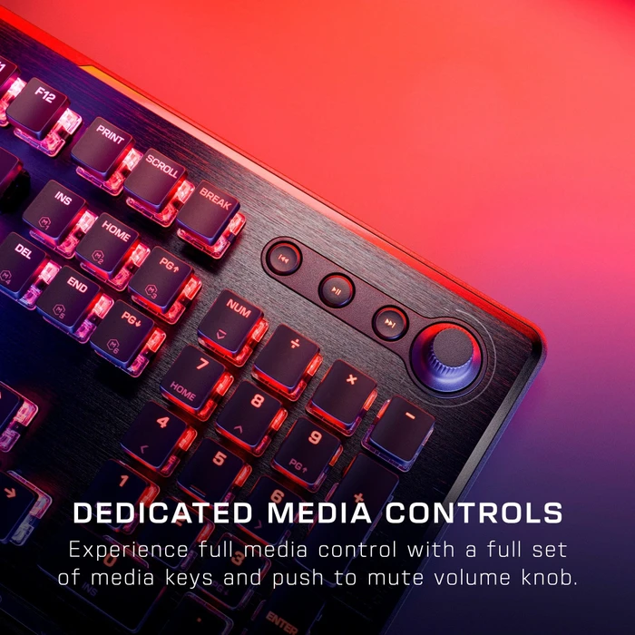 Roccat Vulcan II, LEDs RGB, schwarz, TITAN II RED, USB, DE