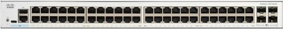 Cisco Catalyst 1300 Rackmount Gigabit Managed Switch, 48x RJ-45, 4x SFP+