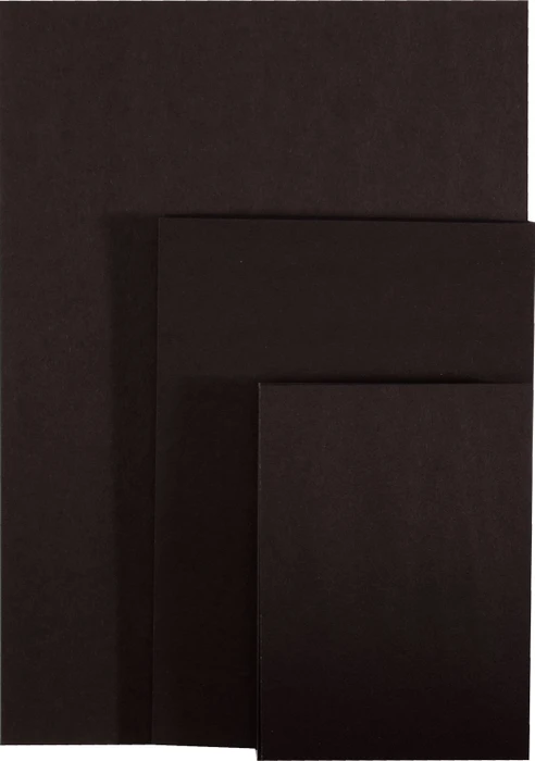 Vaessen Creative Tonkarton, A5, glatt, schwarz, 200 Blatt