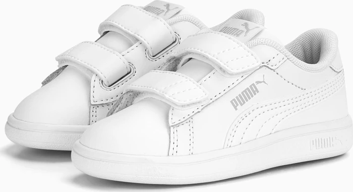 Puma Smash 3.0 Leather V puma white/cool light gray (Junior)