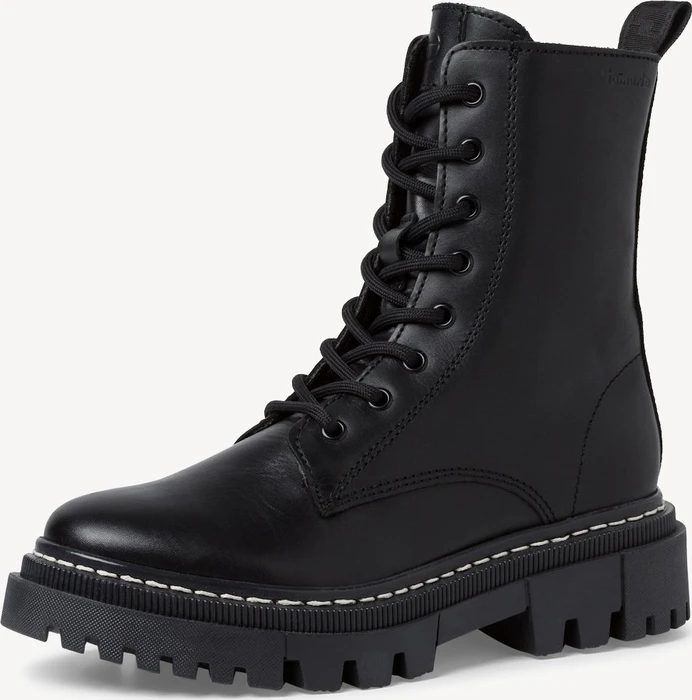 Tamaris Lederstiefelette schwarz (Damen)
