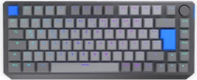 Endorfy Thock V2 75% Wireless, PBT, grau, LEDs RGB, hot-swap, Endorfy YELLOW, USB/Bluetooth, DE (EY5D037)