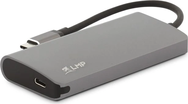 LMP USB-C Video Hub, 5-Port, USB-C 3.0 [Stecker], space gray