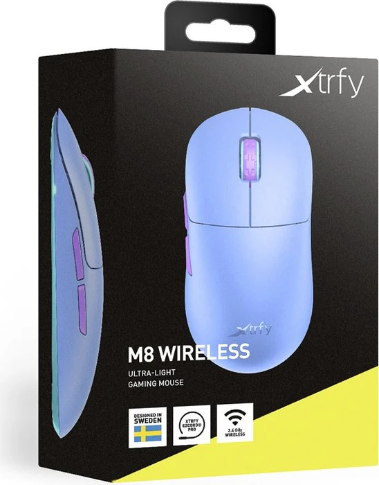 Xtrfy M8 Wireless Frosty Purple, USB