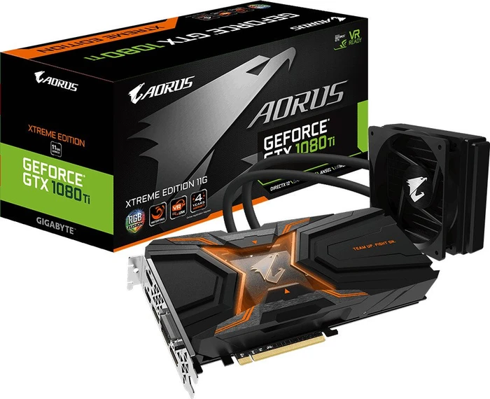 GIGABYTE AORUS GeForce GTX 1080 Ti Waterforce Xtreme Edition 11G, 11GB GDDR5X, DVI, 2x HDMI, 3x DP