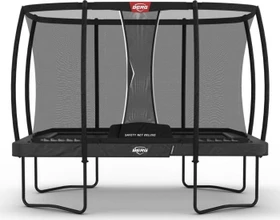 Berg Ultim Champion Deluxe mit Sicherheitsnetz 330x220cm Trampolin grau