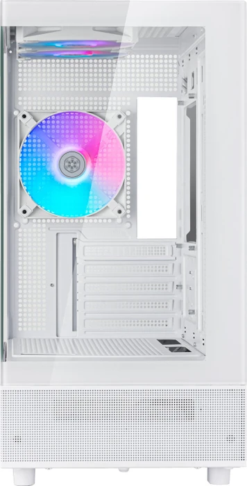 SilverStone Lucid 04, weiß, Glasfenster
