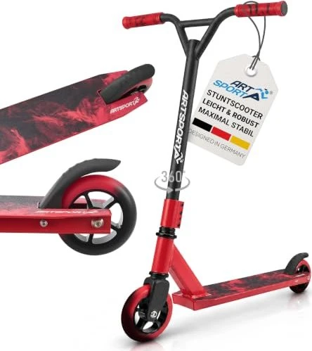 Juskys Stunt Scooter rot